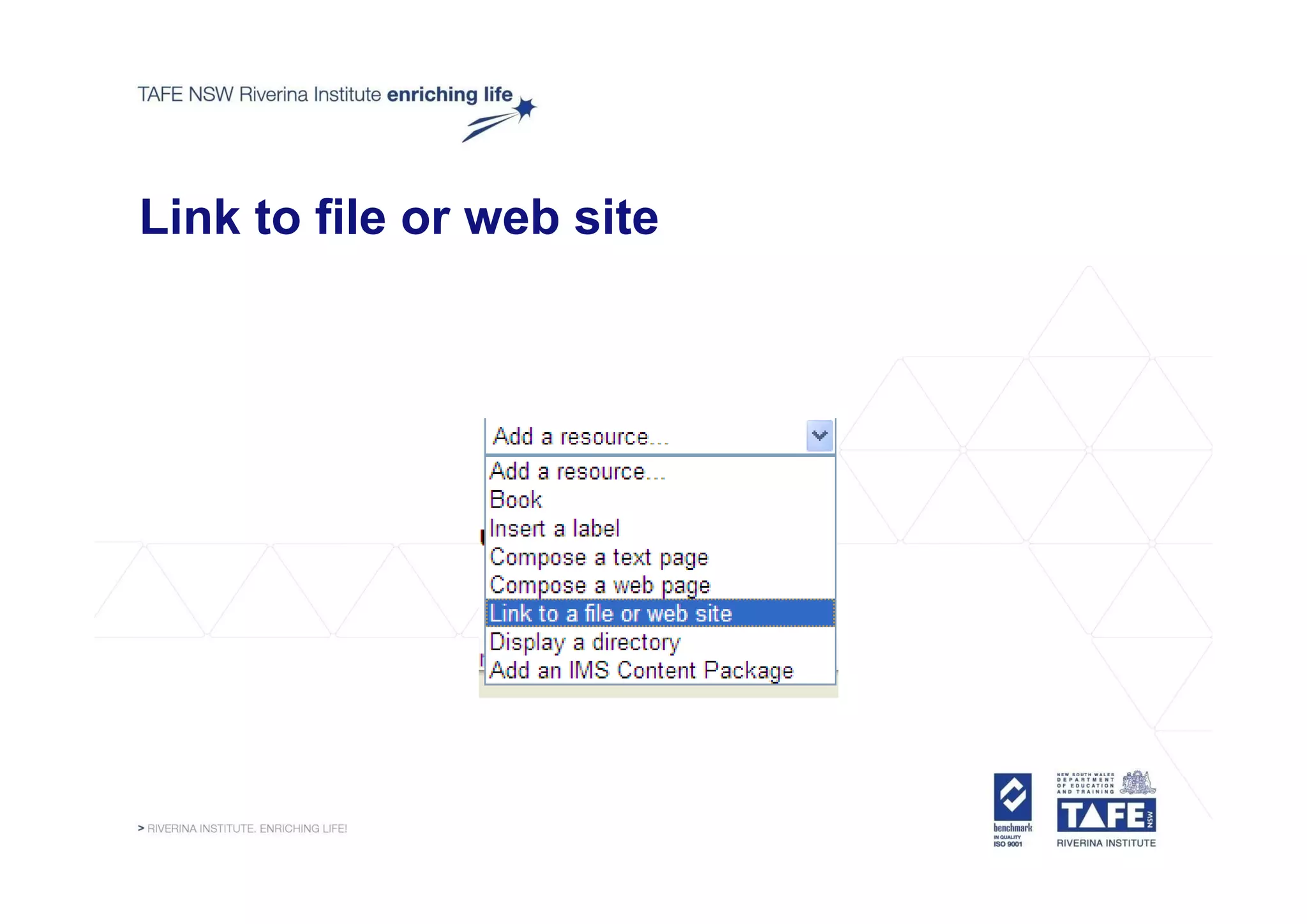 Link to file or web site
 
