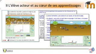 II L’élève acteur et au cœur de ses apprentissages
 