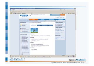 SpardaAkademie/ Dr. Werner Stork/ Torsten Maier Seite 18 von 5
 