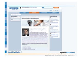 SpardaAkademie/ Dr. Werner Stork/ Torsten Maier Seite 24 von 5
 