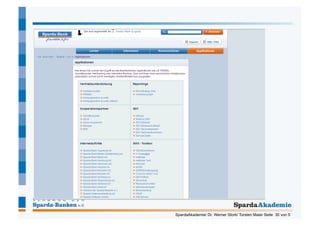 SpardaAkademie/ Dr. Werner Stork/ Torsten Maier Seite 30 von 5
 