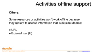 Moodle Mobile offline features | PPTX