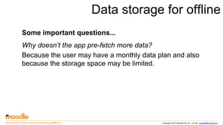 Moodle Mobile offline features | PPTX