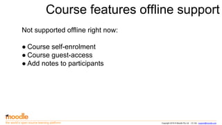 Moodle Mobile offline features