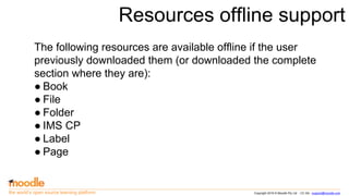 Moodle Mobile offline features
