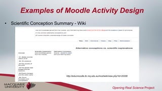 Moodle Generating Science Inquiry Activities - Dr. Mingming Diao