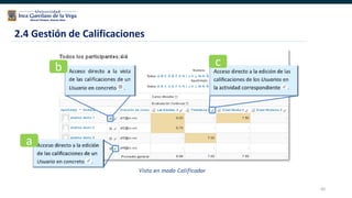 60
2.4 Gestión de Calificaciones
a
b c
 
