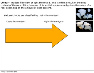 Silica Color In Rocks Geology | PDF