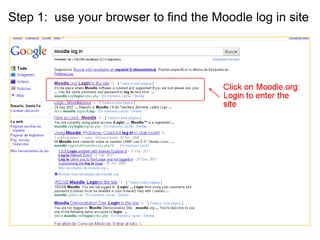 How to log in to Moodle