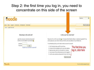 How to log in to Moodle