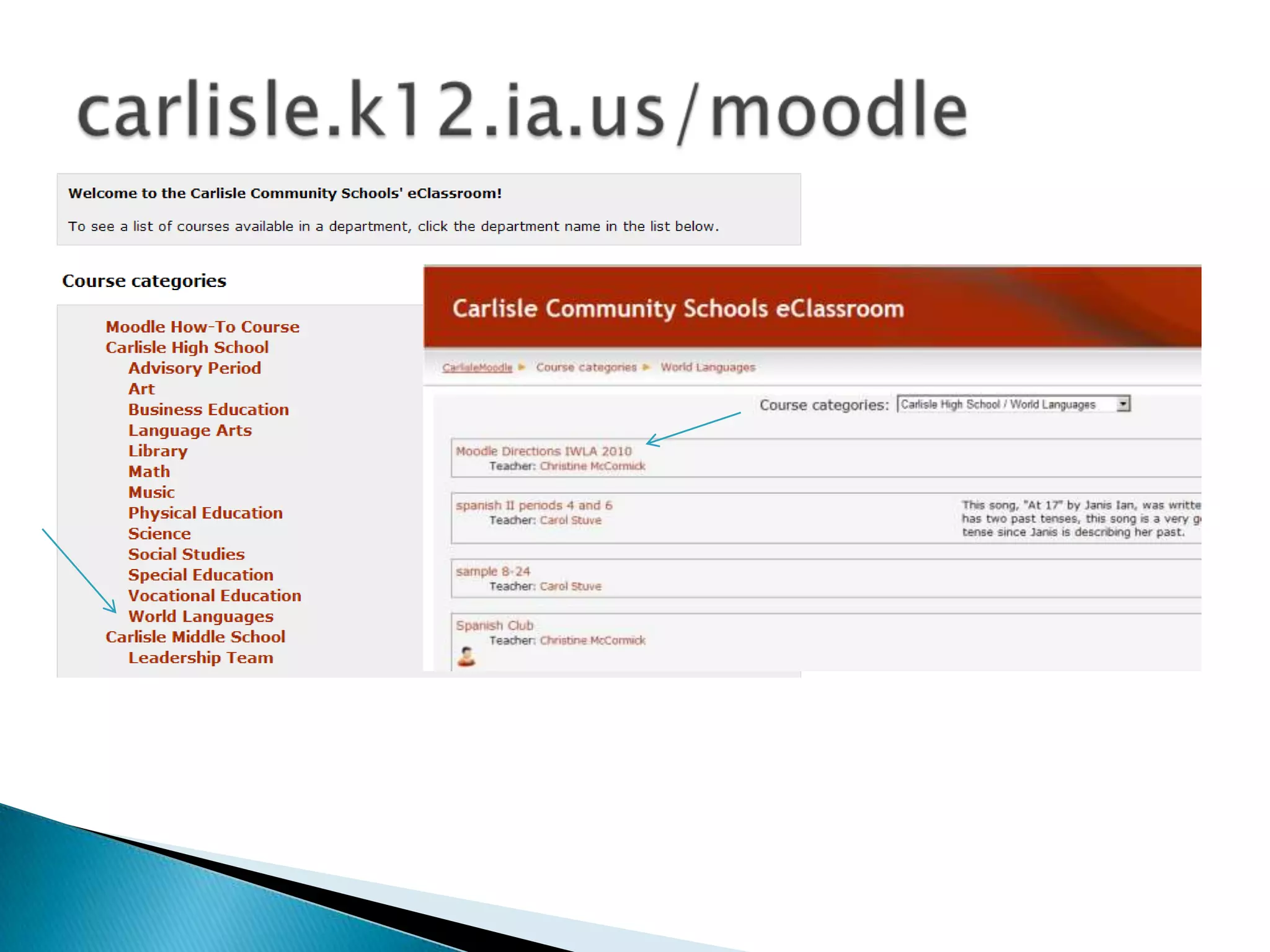 Every user in Moodle automatically has his or her own blog.  When you log in, clock on your name and you will see your profile and a tab for your blog.  Once students start blogging, you can set up an RSS feed and get their updates sent to you. Grading can be tedious, but once you open one student’s blog, you can click on View all Entries in the box on the right.Blog