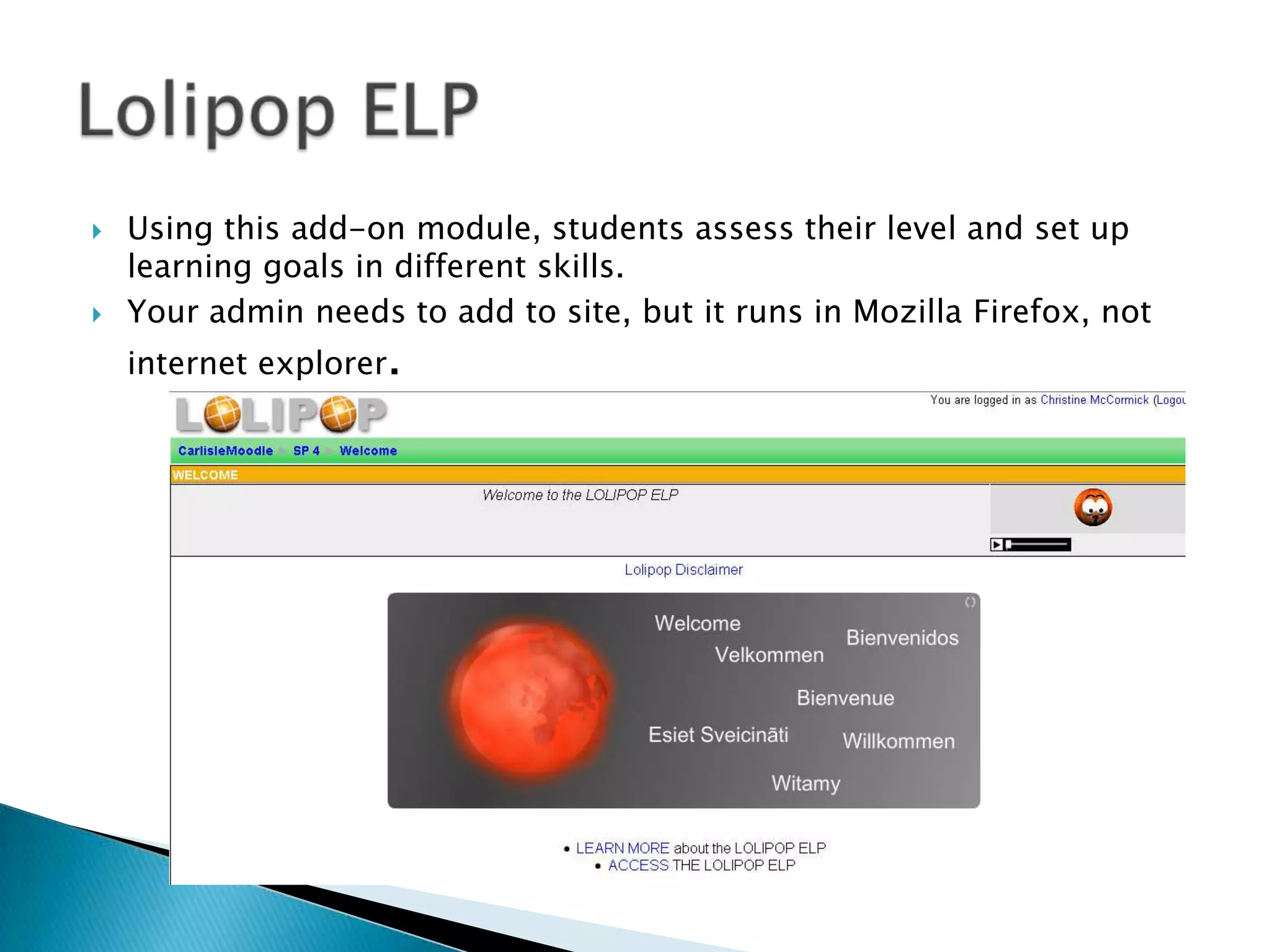 Upload recordings that they listen to and repeat. **Upload their recordings for test/grade. **Podcasts.  **Presentations. **Monologues. **Listen and record their own. **Speaking Activities
