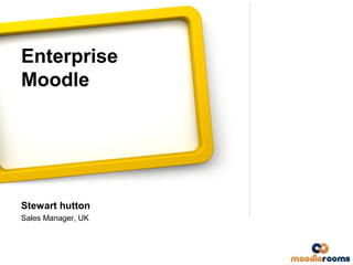 Enterprise
Moodle

Stewart hutton
Sales Manager, UK

 