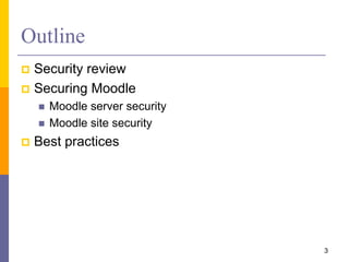 Moodle security | PPTX