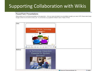 Supporting Collaboration with Wikis
 