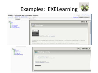 Examples: EXELearning
 