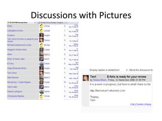 Discussions with Pictures
 