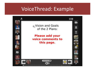 VoiceThread: Example
 