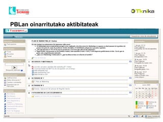 PBLan oinarritutako aktibitateak 