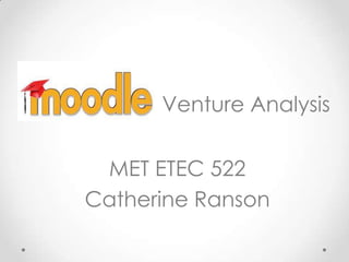 Venture Analysis


 MET ETEC 522
Catherine Ranson
 