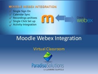 Moodle Webex Integration
Virtual Classroom

 