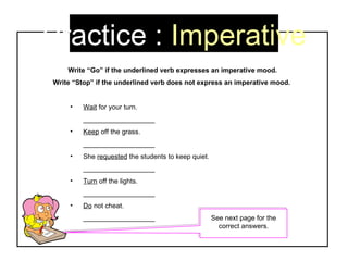 Moods of the Verb | PPT