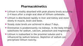 mood stabilizers-LITHIUM.pptx FOR BSC NURSING MHN SUBJECT | PPTX
