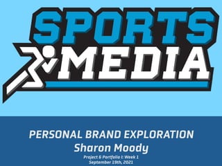 PERSONAL BRAND EXPLORATION


Sharon Moody


Project & Portfolio I: Week 1


September 19th, 2021
 