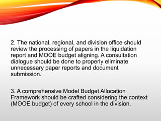 Mooe Process Flow Mooe action research presentation | PPTX