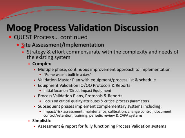 Validation Program Design | PPT