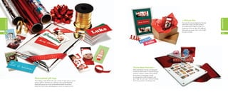 occasions
                                                                                                                         « Picture this
occasions




                                                                                                                         For parents and grandparents, framed
                                                                                                                         MiniCards make cute gifts, perfect
                                                                                                                         for cheering up a desk at work, or a
                                                                                                                         bookcase at home. With 100 different
                                                                                                                         Minicards per-pack, that’s a lot of gifts
                                                                                                                         for your money!
34                                                                                                                                                                   35




                                                                              You’ve been framed »
                                                                              MiniCard Mosaic Frames are designed
                                                                              to hold 20 MiniCards—in any format you
                                                                              choose! It doesn’t matter if your photos
                                                                              are portrait or landscape, simply
                                                                              re-arrange the smaller frames to suit
            Personalized gift tags                                            your style. You can even choose to hang
            This holiday, make MiniCards with a photo of each person you’re   the frame portrait or landscape too!
            giving a gift to. Use them as a gift tag, and we bet they’ll be
            treasured almost as much as the present itself! No photos?
            Make Text MiniCards with everyone’s name, it’s easy and fun!
 