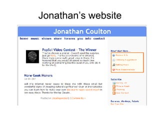 Jonathan’s website 