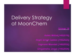 Delivery Strategy 
at MoonChem 
 