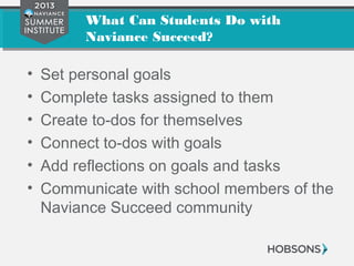 Using Naviance for Student Success Plans in Grades 6-12