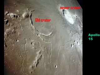 Apollo 15 Old crater newer crater 