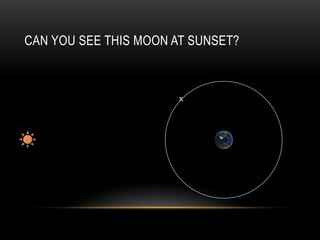 CAN YOU SEE THIS MOON AT SUNSET?

 