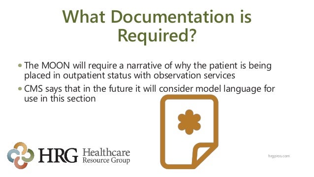Medicare Outpatient Observation Notice MOON Update