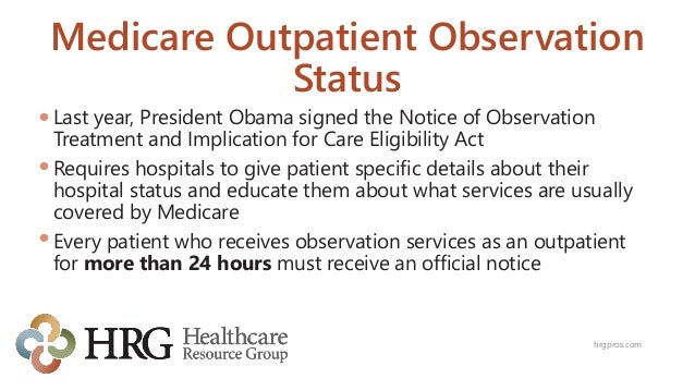 Medicare Outpatient Observation Notice MOON Update