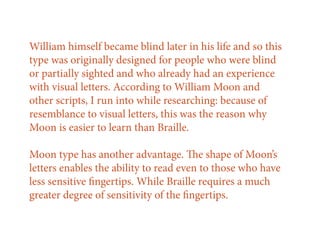 Moon Type for the Blind | PDF