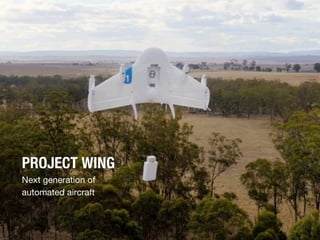 PROJECT WING
Next generation of
automated aircraft
 