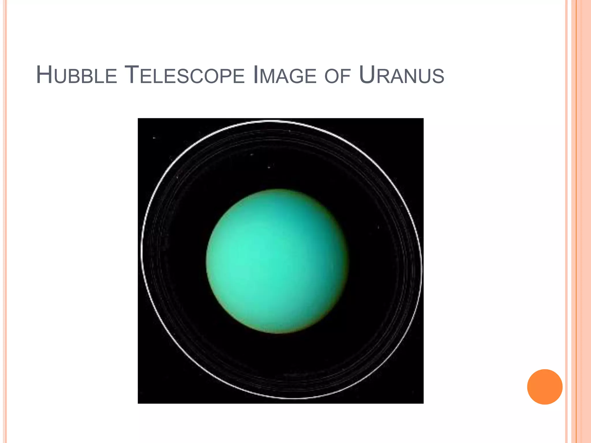 HUBBLE TELESCOPE IMAGE OF URANUS
 