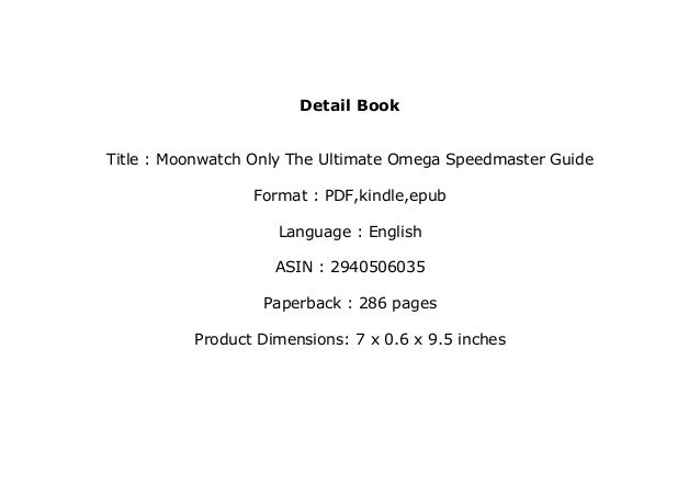 moonwatch only pdf