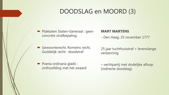 Moord en doodslag.3 | PPT