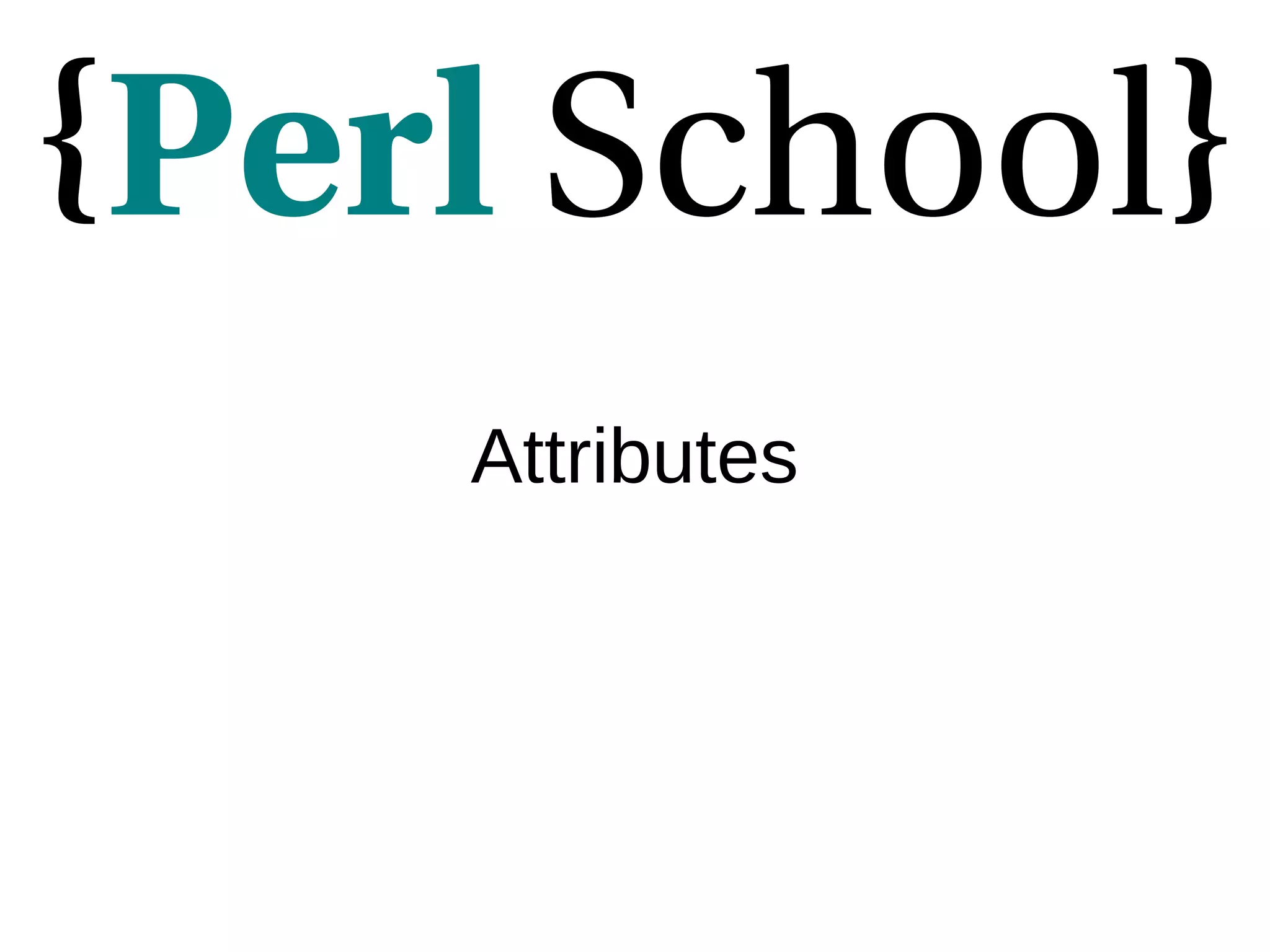 Attributes 