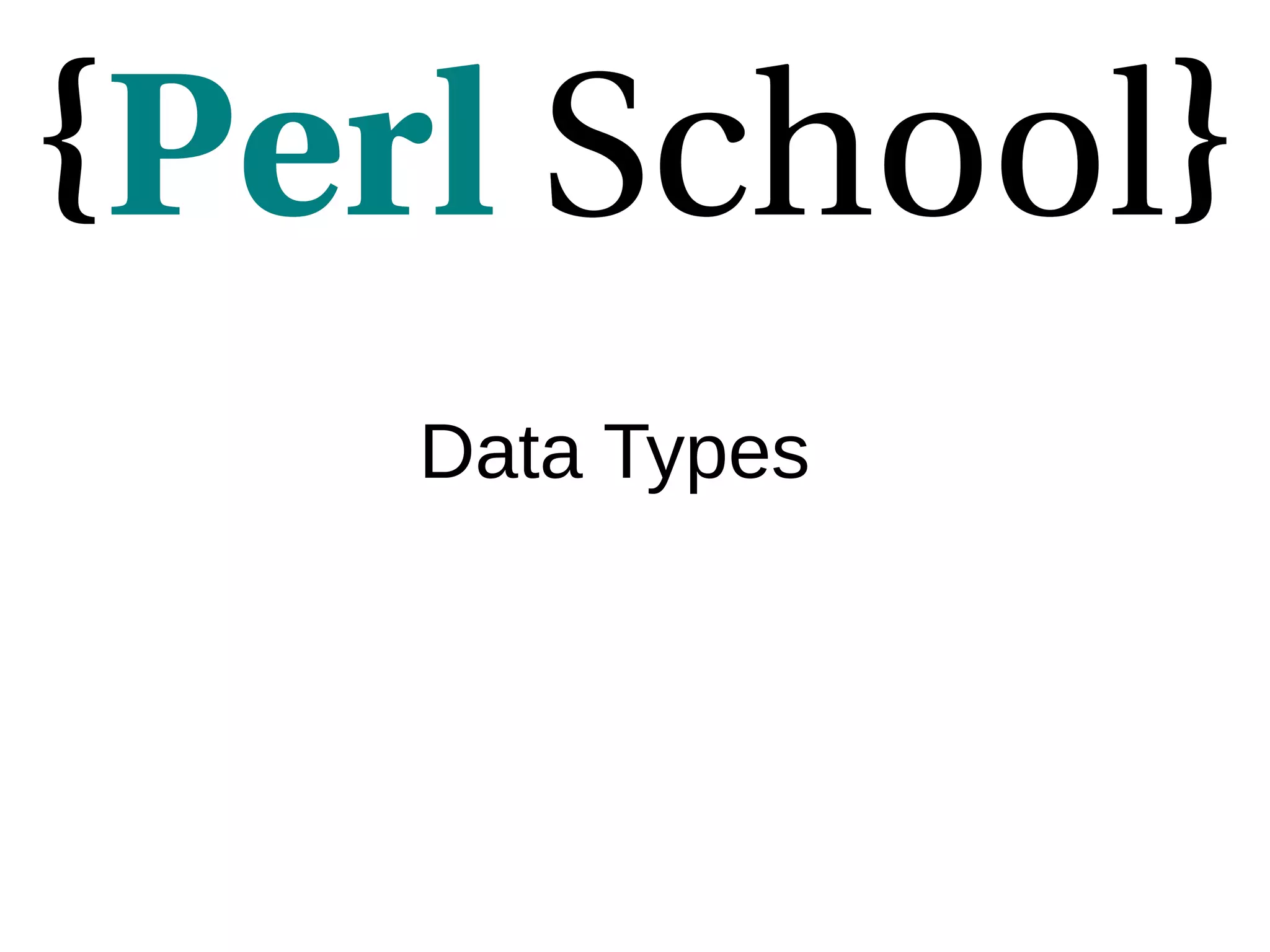 Data Types 