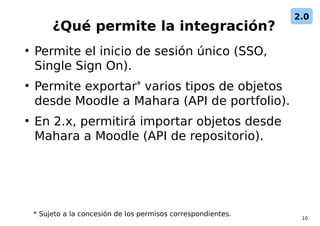 10
¿Qué permite la integración?
●
Permite el inicio de sesión único (SSO,
Single Sign On).
●
Permite exportar* varios tipo...