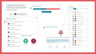 4 HERRAMIENTAS BÁSICAS /
PLUGINS QUE TRABAJAREMOS
EN ESTE TALLER
1
2
3
4
 