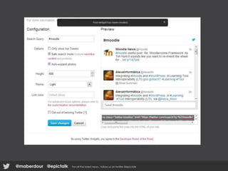 @epictalk For all the latest news , follow us on twitter @epictalk@maberdour
 