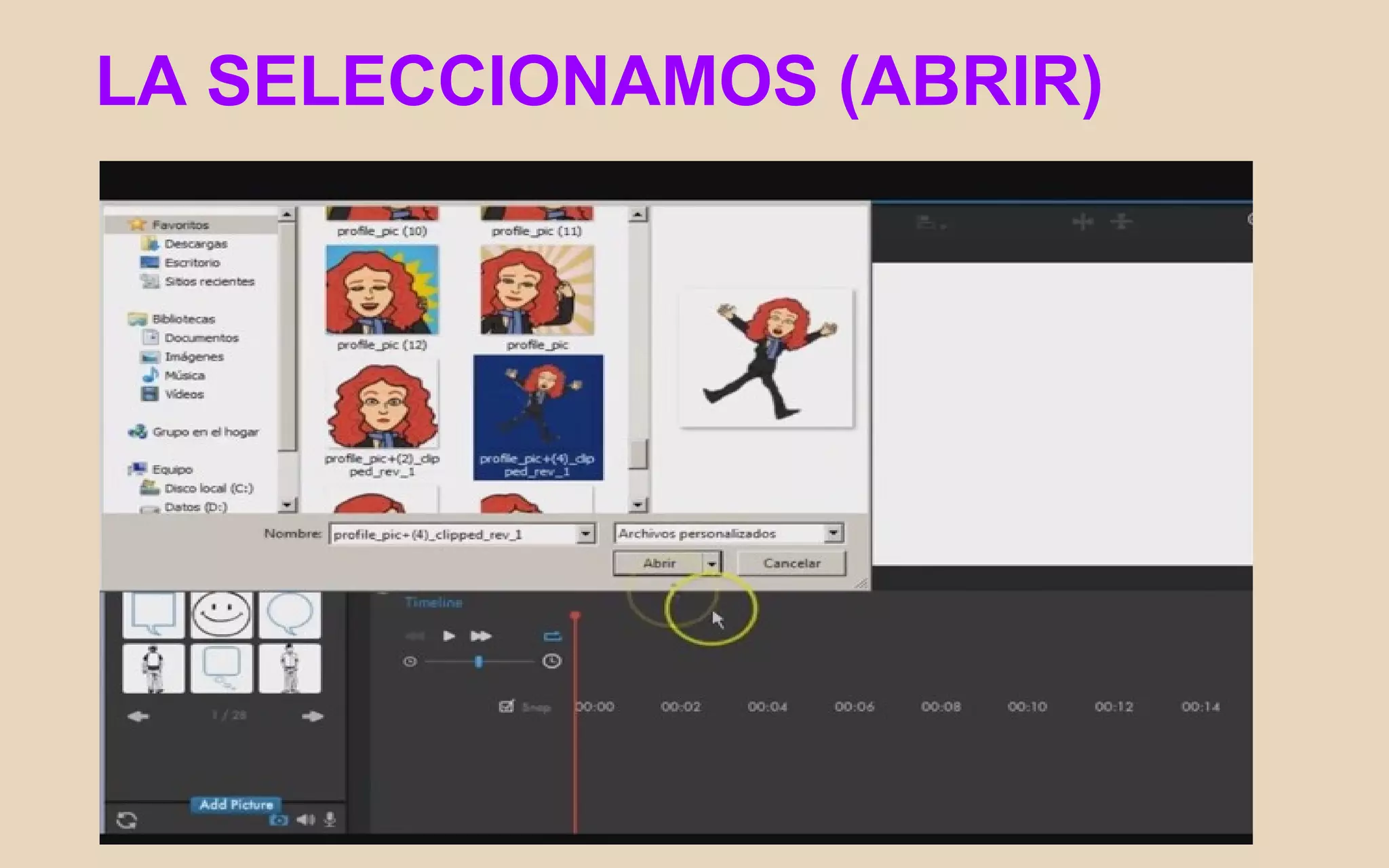 LA SELECCIONAMOS (ABRIR)