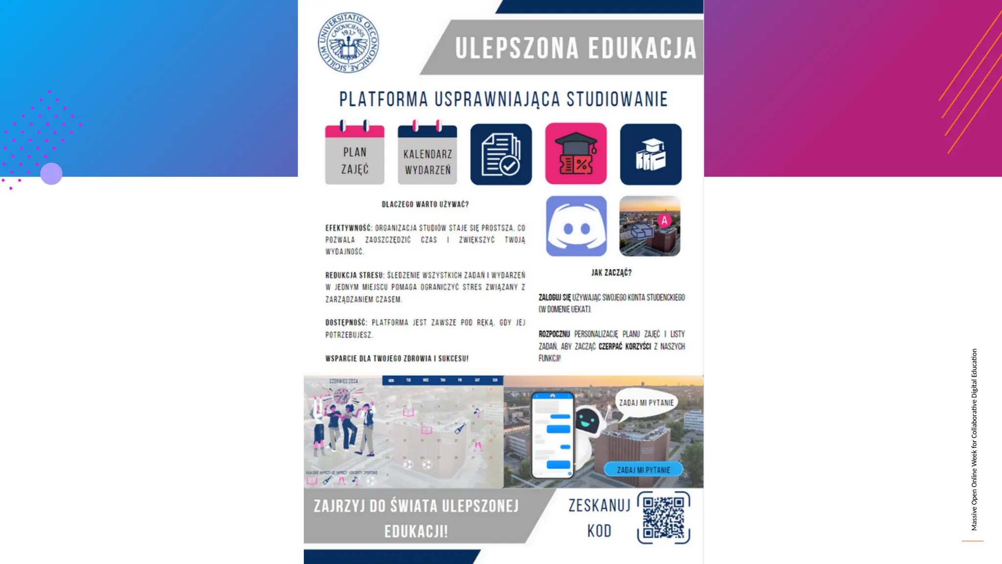 Massive
Open
Online
Week
for
Collaborative
Digital
Education
 